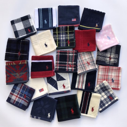 出口日本经典款式刺绣纯棉毛圈柔软口袋男士面巾毛巾方巾手帕