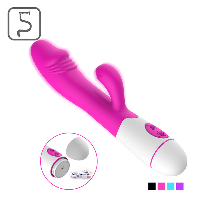 USB Vibrator 30 Speed G Spot AV Vibration Silicone Waterproo