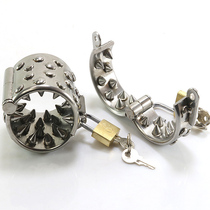 Stainless Steel Spike Penis Rings pendant SgrotumTesticle ch