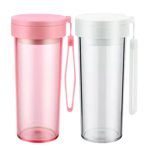 富光 Пластиковая спортивная чашка водяной чашки Симпатичная студенческая водяная чашка Портативная фитнеса простота анти -падение