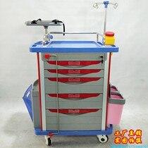 Medical Cart Medical Vehicle Medical Equipment Instrument Vehicle ABS Rescue Emergency Vehicle Drug Treatment Vehicle with Inspection Lock