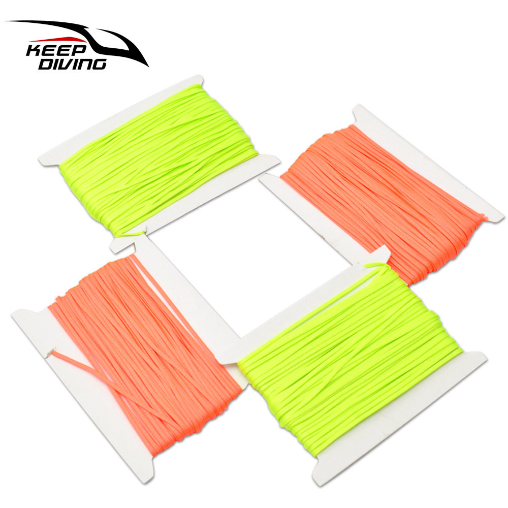 2MM Nylon Diving Wire Wheel Rope Elephant Plucking Accessories Spool Wiring Scuba line Flat Wire Supplemental Line Buoy Line