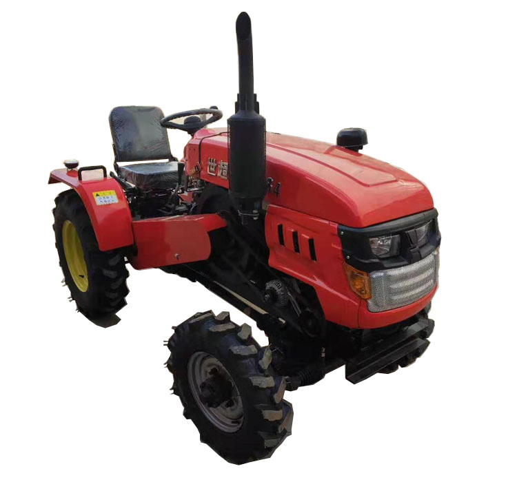 Small four-wheel tractor 15 18 20 horsepower single cylinder agricultural four-drive field garden management hydraulic lifting rotary tiller