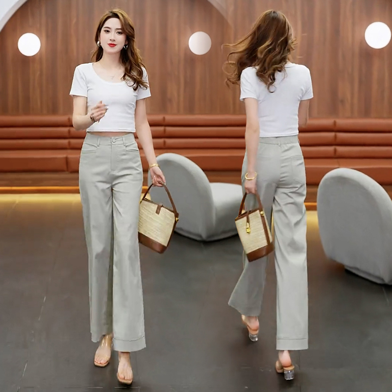 High-Waisted Tencel Narrow-Fit Denim Wide-Leg Pants for Women, Casual 2026 New Summer Thin Loose Slimming Straight Pants High-Waisted Tencel Narrow-Fit Denim Wide-Leg Pants for Women, Casual 2026 New Summer Thin Loose Slimming Straight Pants