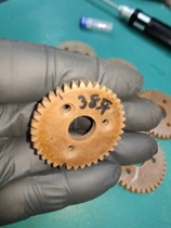 16mm Yangtze 5202 old 54 projector 38 tooth right hand helical gear outer diameter 40 inner diameter 12 thick 5