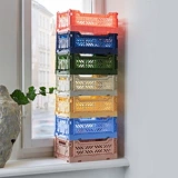 HAY Складная пластиковая многоцветная корзина для хранения, настольная коробка для хранения, маленькая коробочка для хранения