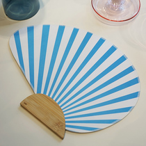 HAY Bamboo Paper Fan arched folding fan eco-friendly paper handicraft product Original pendulum