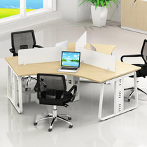 Three six - person five staff desk simple modern 3 - person 6 - person combined screen work staff computer desk