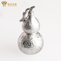 Cast Treasure Transfer 18K Gold Fu Lubao Gourd Pendant Transshipment Pt950 Platinum Necklace Pendant Male Pass