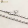 Cast treasure teaser 18K white gold necklace pt950 platinum thick chain Fashion clavicle chain Wild vegetarian chain Re-selected jewelry
