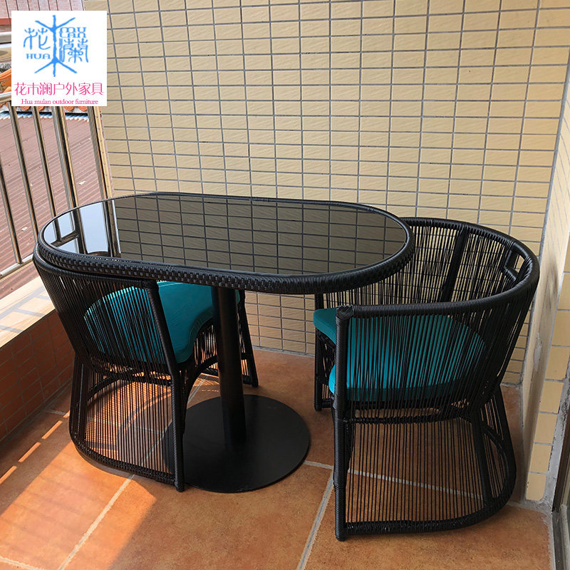 Balcony Small Table And Chairs One Table Two Chairs Combo Net Red Home Vines Chair Three Sets Adjustable With Rattan table and chairs small tea table-Taobao