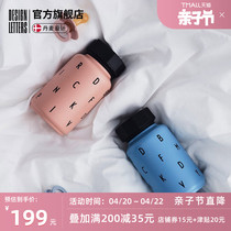 designletters child insulation cup with straw baby water cup anti-choking stainless steel baby keep cold cup