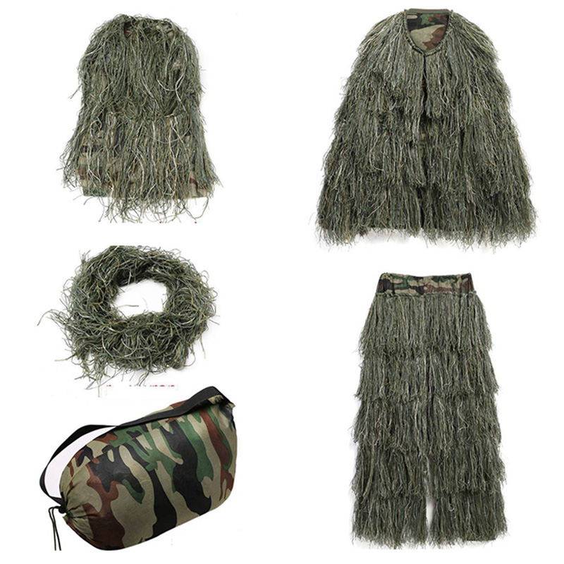 Maple Leaf 3D bionic camouflage suit maple leaf camouflage wool ghillie suit cloak Jedi survival game suit