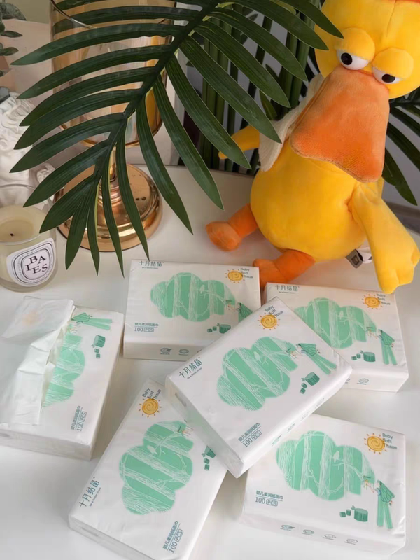 October Crystal Little Sun Soft Moisturizing Paper Cloud Soft Towel Special for Newborns Baby Moisturizing Cream Paper Plus Soft Tissue Paper