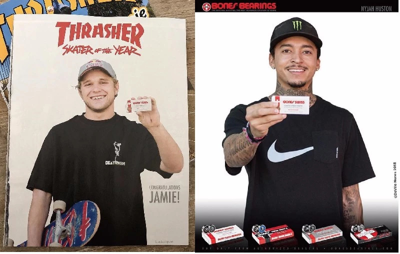 American BONES Little Burning Man Spitfire MINILOGO DBH Professional BRONSON Skateboard brush street bearing