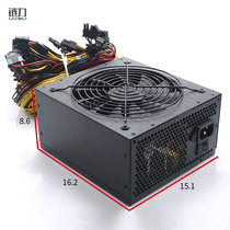 Chain force rated 1800W multi-channel silent regulated power supply server graphics card computer switch non-full module cold air