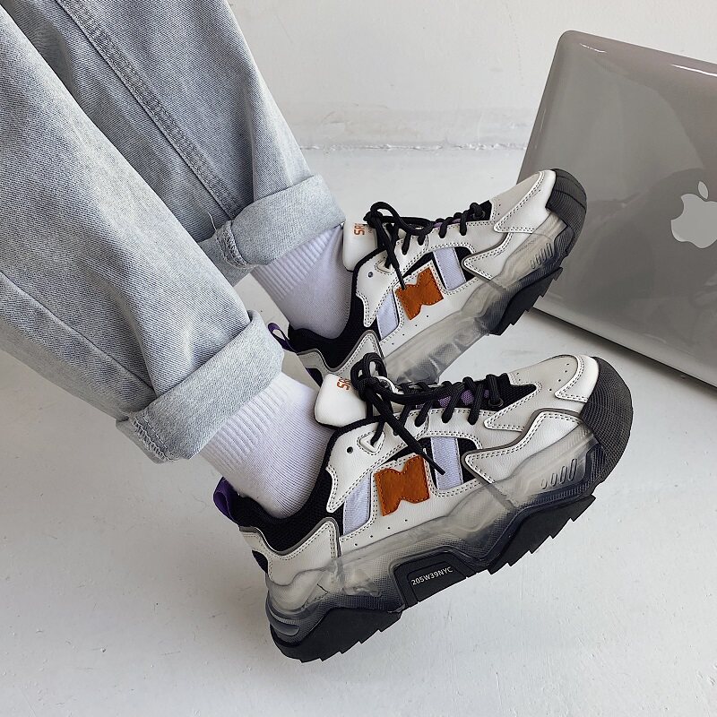 Old Daddy Shoes Women Ins Tide 2022 Spring Autumn New Super Fire 100 Hitch Heightened Thick Bottom Students Casual Sports Shoes