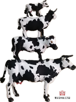 Inner Mongolia simulation animal cow model plush toy cow props size cow window decoration crafts