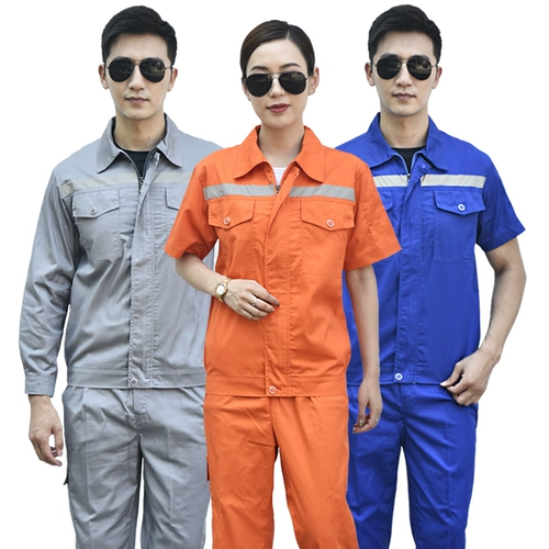 Летний светоотражающий тонкий комплект для работы, короткий рукав