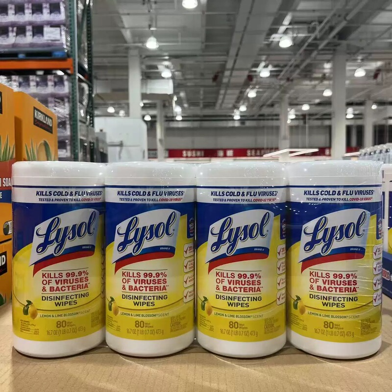Costco Lysol Household Surface Cleaning Wipes, Disinfectant and Stain Remover for Kitchen and Bathroom, 80 Pieces Costco Lysol Household Surface Cleaning Wipes, Disinfectant and Stain Remover for Kitchen and Bathroom, 80 Pieces
