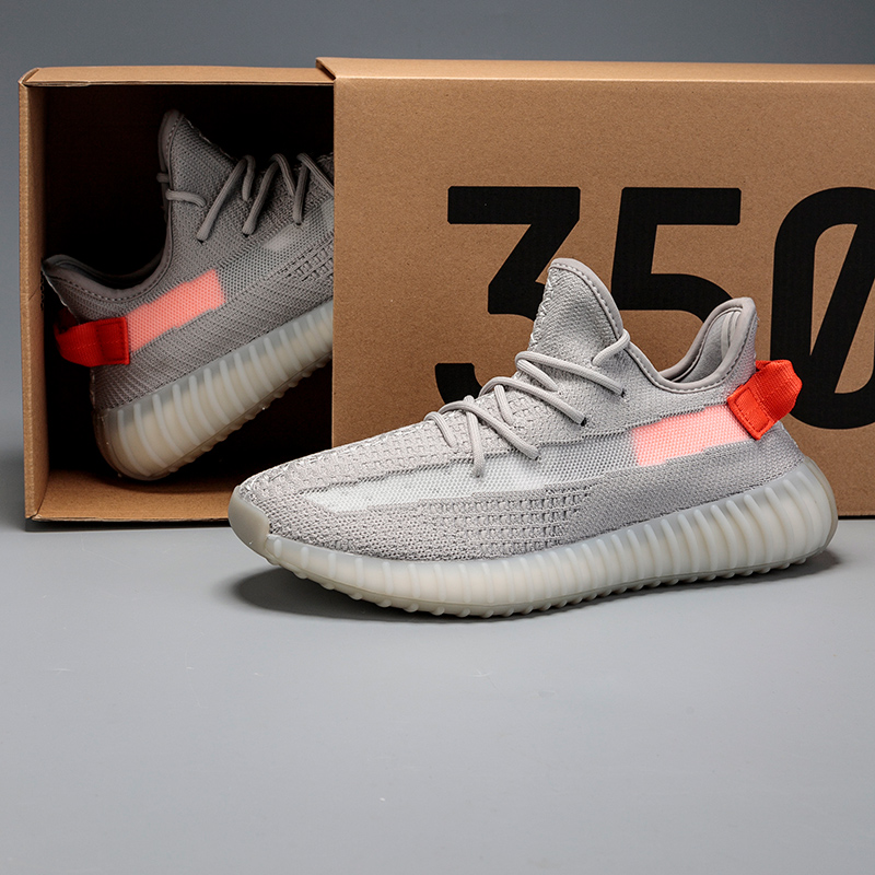 Tail Light Grey OrangeBinadi KANYE   YEEZY Star State Coconut shoes male 350 babysbreath Putian summer tide shoes Official website quality goods