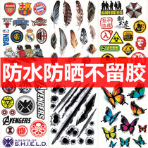 Car stickers body cover scratches European modified cover paper head outside large body stickers cycling stickers