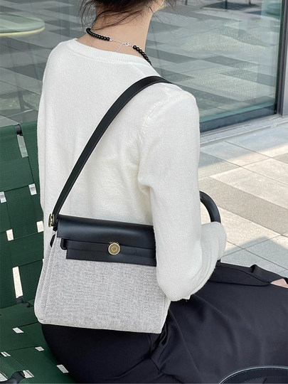 Jingqian Is Suitable for Herbag Shoulder Straps, Hermes Mini Canvas Bag Straps, Underarm Bag Modification, Single Shoulder Accessories