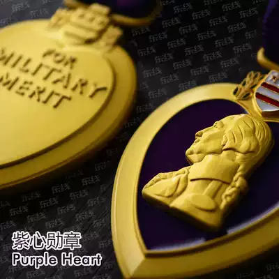 Xtreme US Military War Injury Purple Heart Medal Badge