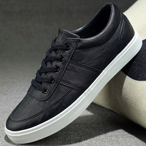 Mens shoes 2021 autumn new mens casual leather shoes board shoes trend wild shoes winter warm plus velvet cotton shoes