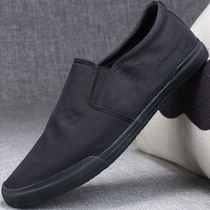 Old Beijing cloth shoes soft thin soles mens shoes a pedal mens casual lazy spring Joker drive breathable tide shoes
