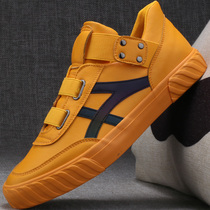 Flat shoes mens shoes autumn shoes mens trendy shoes 2021 new winter plus velvet cotton shoes mens casual shoes leather shoes