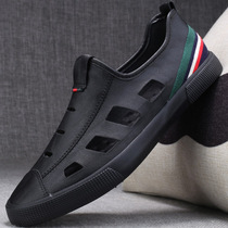 Mens Baotou sandals hole shoes 2021 summer breathable Mens shoes new trend mens Roman Sandals sandals