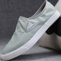Mens shoes summer breathable 2021 New one pedal spring shoes trendy shoes lazy shoes mens casual Joker cloth shoes