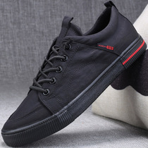 Boys flat shoes black shoes wild shoes trendy shoes 2021 New Spring Men shoes casual canvas shoes