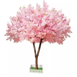 Имитация вишневого дерева, персикового дерева, дерева желаний, внутреннего и наружного украшения, большого искусственного дерева, дерева желаний торгового центра, искусственного цветка для ландшафтного дизайна.