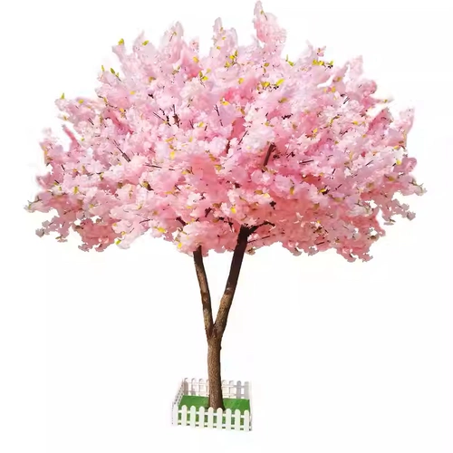 Имитация вишневого дерева, персикового дерева, дерева желаний, внутреннего и наружного украшения, большого искусственного дерева, дерева желаний торгового центра, искусственного цветка для ландшафтного дизайна.