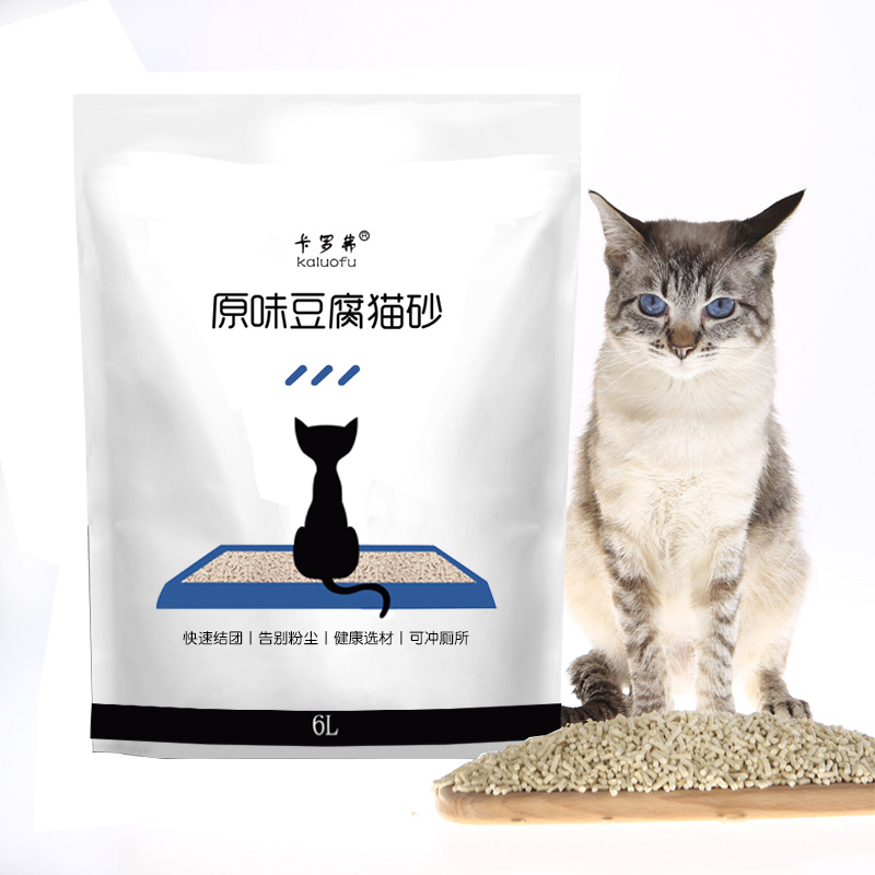 卡罗弗原味2mm豆腐猫砂6L