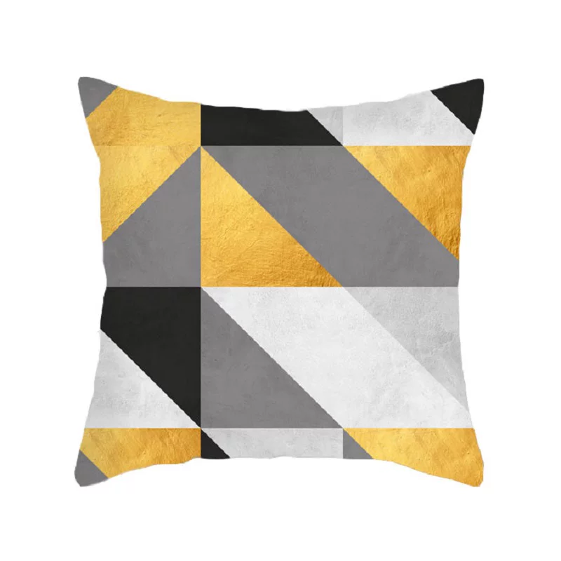 Fresh pillow, pillowcase, square sofa, Nordic style