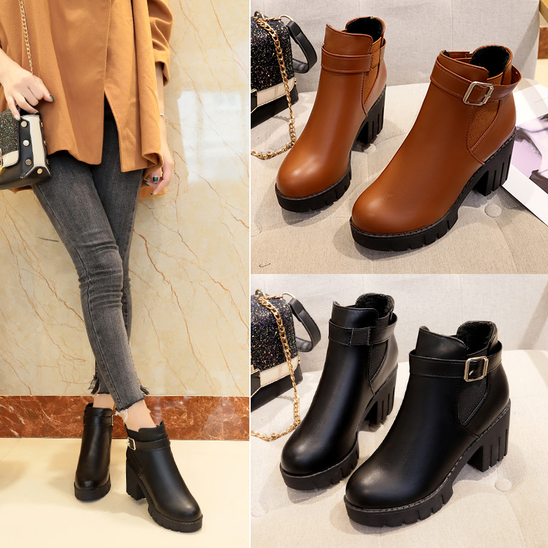 Bottes mi-saison femme en Caoutchouc - Ref 3251582 Image 1