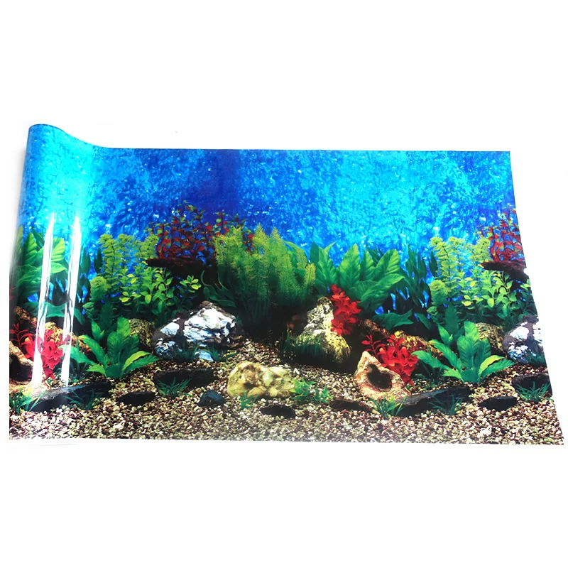 [鱼缸背景画水族箱背景纸壁纸壁画贴纸水族造景装饰用品]