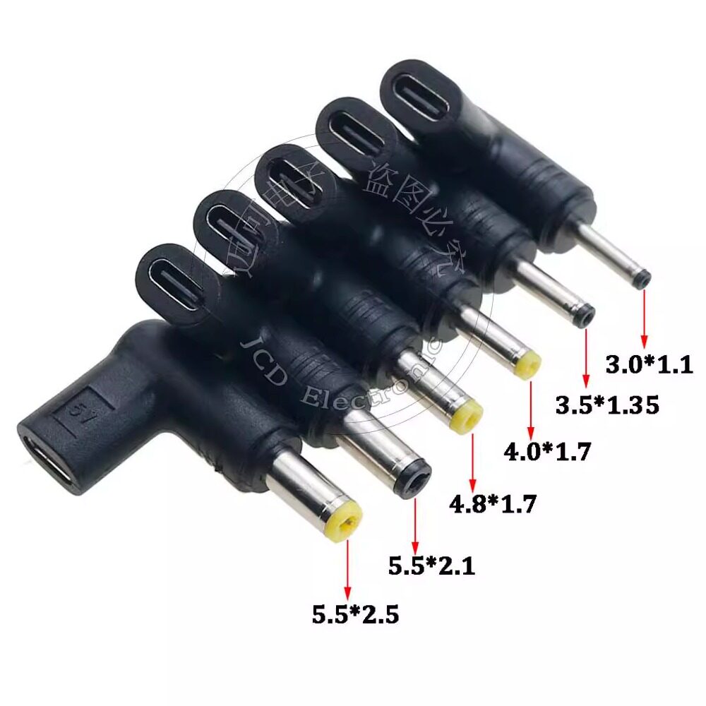 5V/9V/DC转接头适用于光猫打印机路由器充电pd诱骗Type-C母转DC公