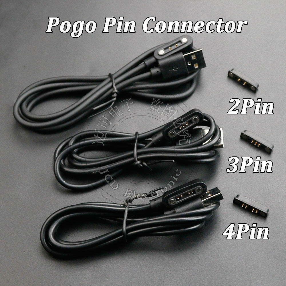磁吸连接器 磁力充电头 吸附式 2/3/4pin 磁铁连接器充电数据线