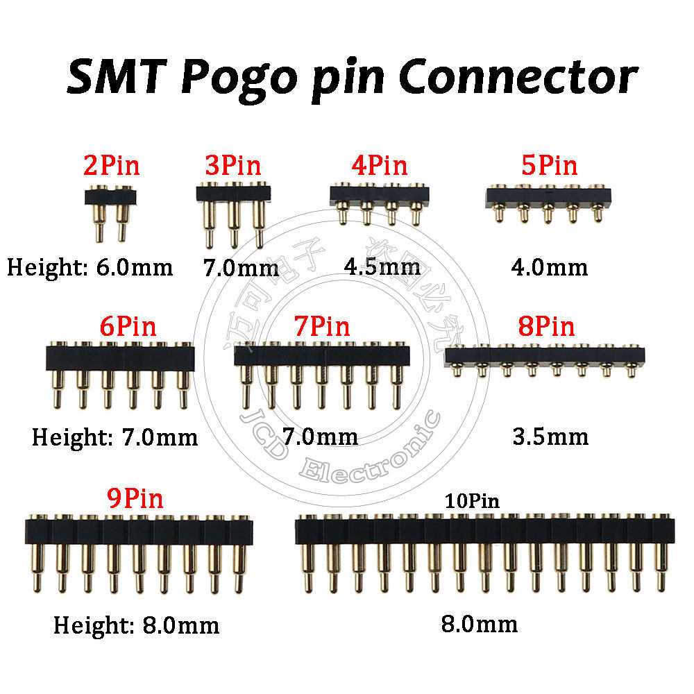 pogo pin连接器公母座 弹簧顶针 探针 导电天线顶针 触点充电顶针