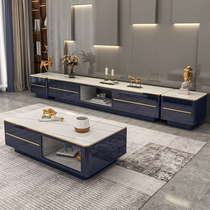 Rock Plate TV Cabinet Tea Table Combinations Light Extravagant Nordic TV Enclosure Modern Minimalist Lockers Small Family lockers
