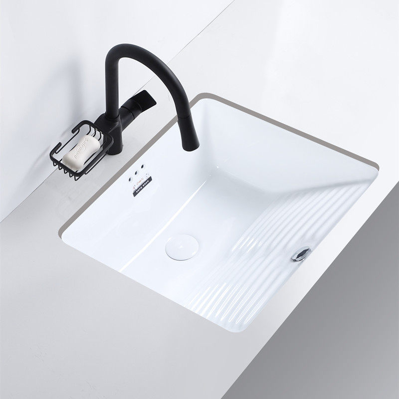 Balcony embedded under-counter basin ceramic laundry basin with washboard deepening laundry pool small laundry tank sink sink