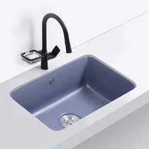 Gray laundry pool balcony ceramic square under-counter basin single basin with washboard sink to deepen small and medium laundry basin