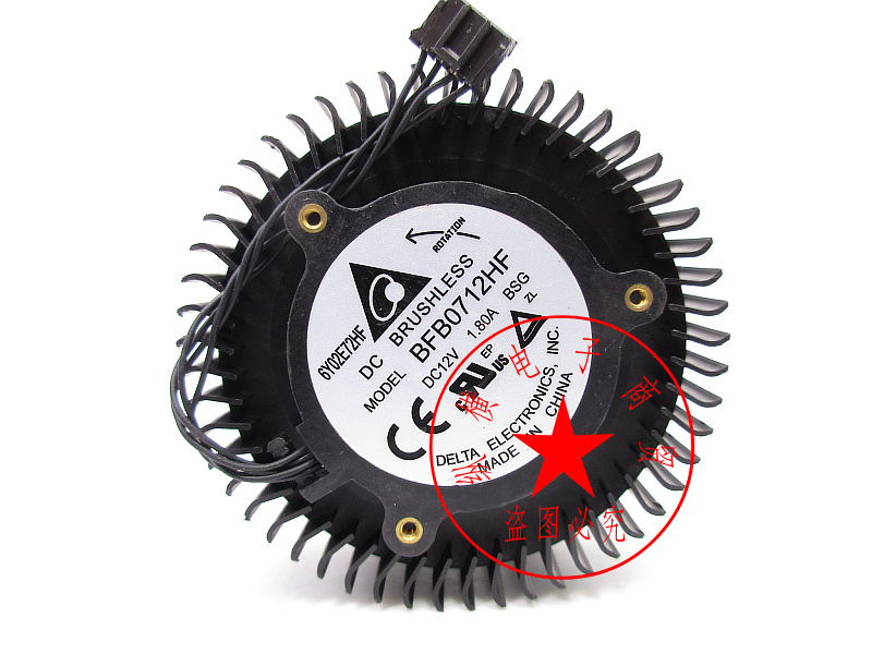 GTX460 480580 male version Sotai GTX680 670 graphics card fan BFB0712HF turbo