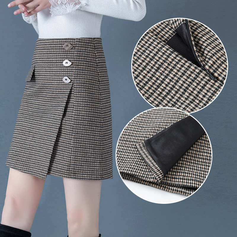 Short skirt hair and half - body dress 2022 new fashion plate hips high waist skirt and skirt