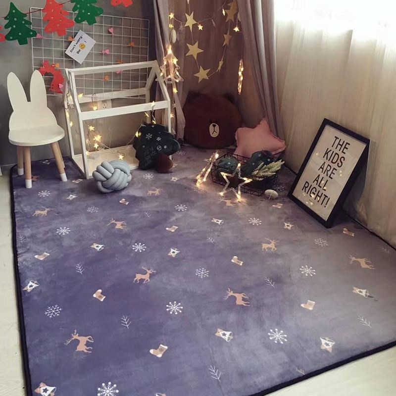 Room carpet Female bedroom Girl full bunk Princess bedroom small carpet Bedside blanket Literary and artistic small fresh 