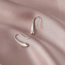 S999 Foot Silver Ear Nail Woman Pure Silver 2021 New Tide Sleeping Not To Be Taken Off Earrings Anti-Allergy Small Ear Accessories